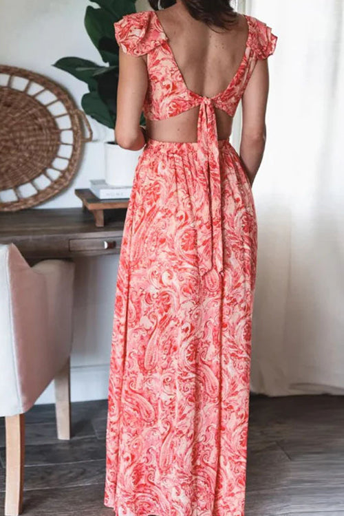 Rowangirl  Summer Fashion Print Long Dress
