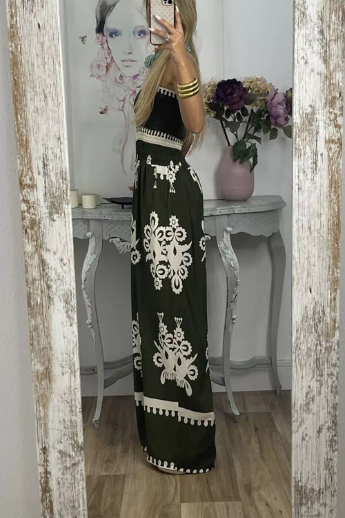 Rowangirl Printed Wrap Jumpsuit