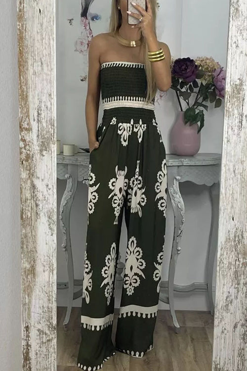 Rowangirl Printed Wrap Jumpsuit