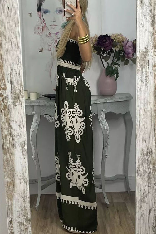 Rowangirl Printed Wrap Jumpsuit
