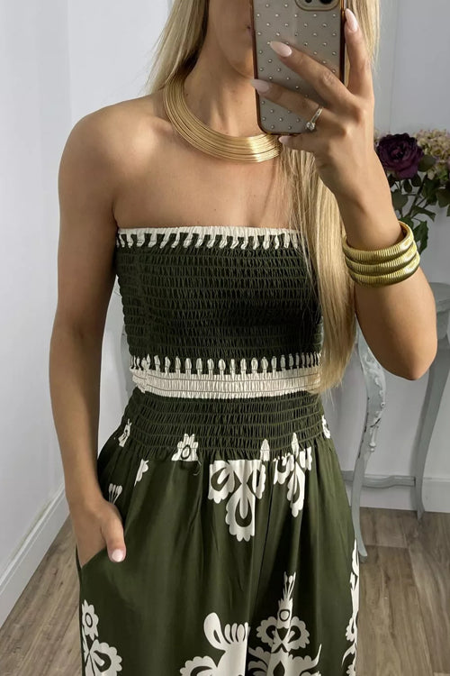 Rowangirl Printed Wrap Jumpsuit