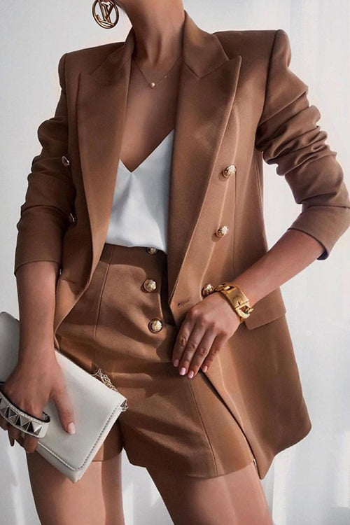 Rowangirl Fashion Temperament Shorts Suit Two Piece Suit