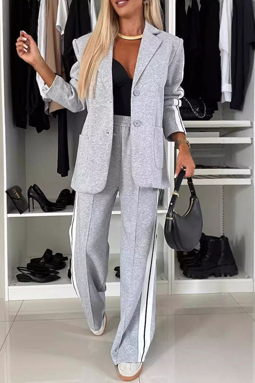 Rowangirl   Autumn And Winter Long-Sleeved Lapel Casual Suit