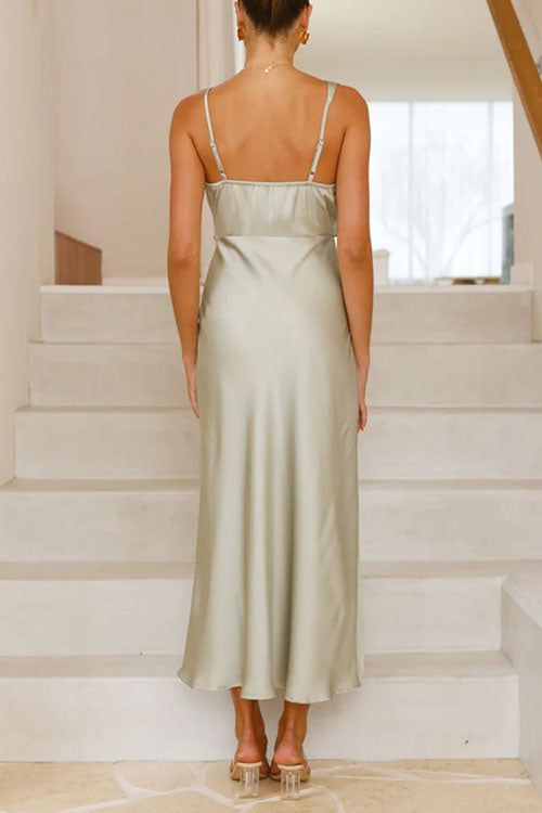 Rowangirl  Strapless Solid Color Dress