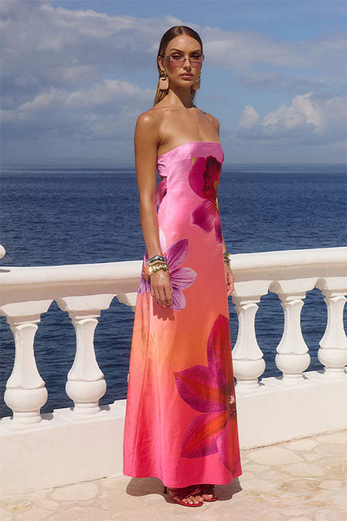 Rowangirl  Floral Tube Top Dress