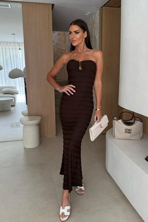 Rowangirl  Strapless Fitted Party Dress