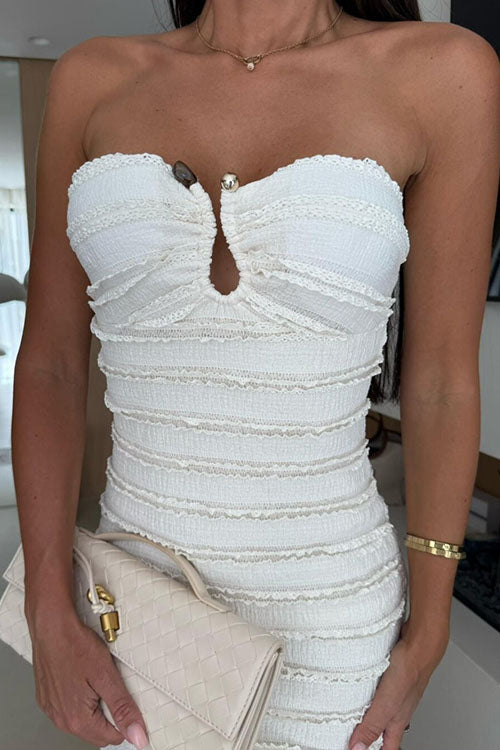 Rowangirl  Strapless Fitted Party Dress