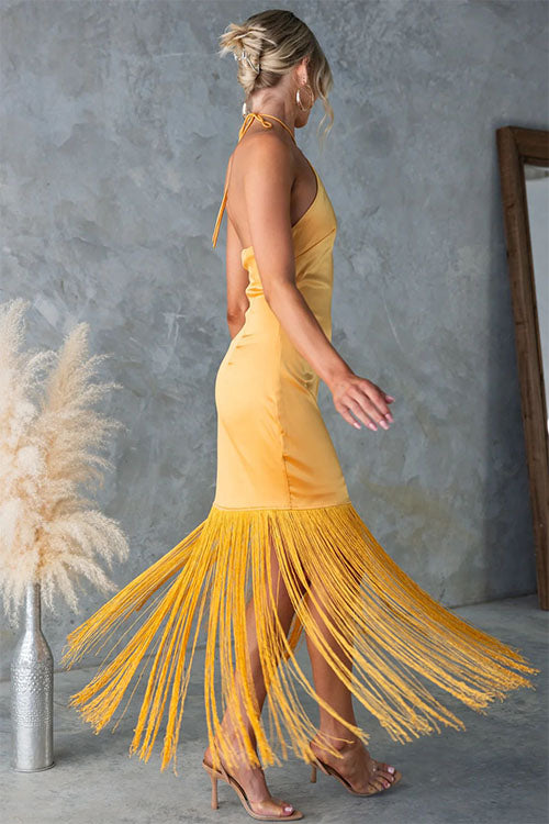 Rowangirl  Elegant Fringed Dress