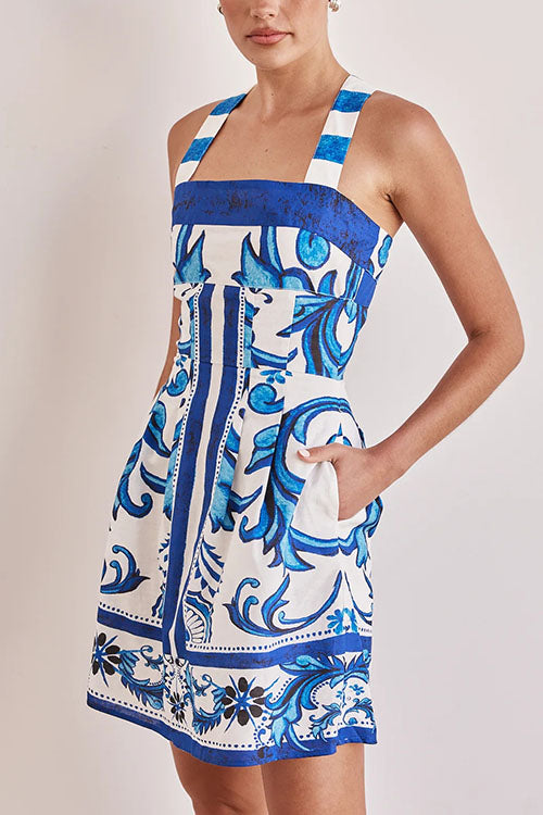 Rowangirl Printed Slip Dress