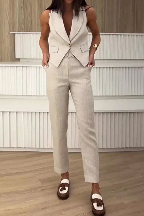 Rowangirl Vest Suit Long Suit Pants