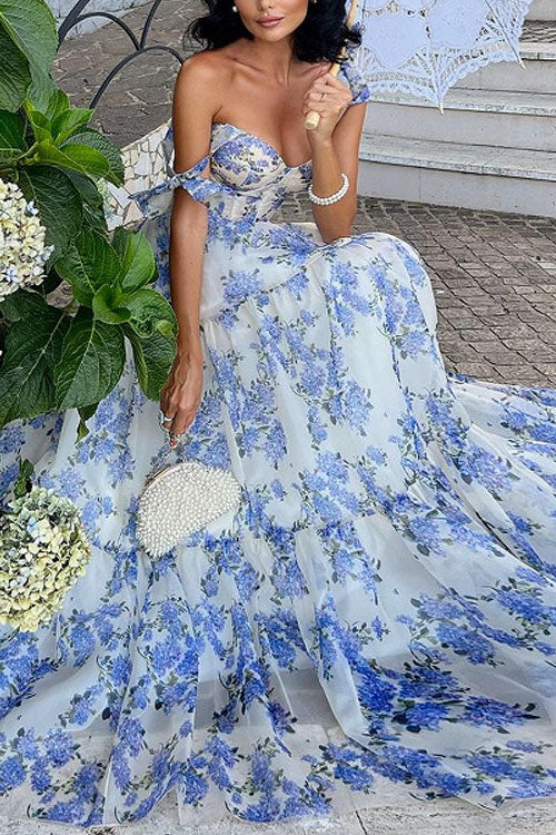 Rowangirl Floral Tie Maxi Dress