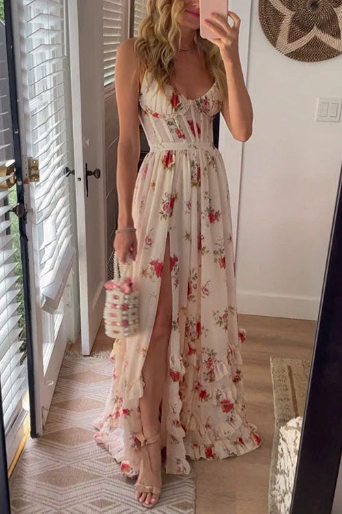 Rowangirl  Slit Suspender Dress