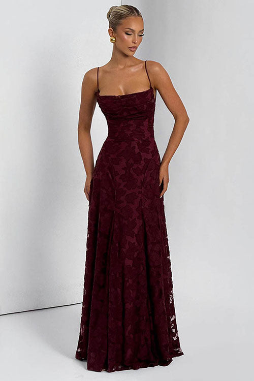 Rowangirl   Backless Evening Dress With Suspenders