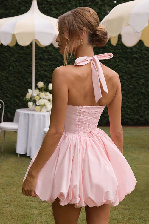 Rowangirl  Halter Neck Short Dress