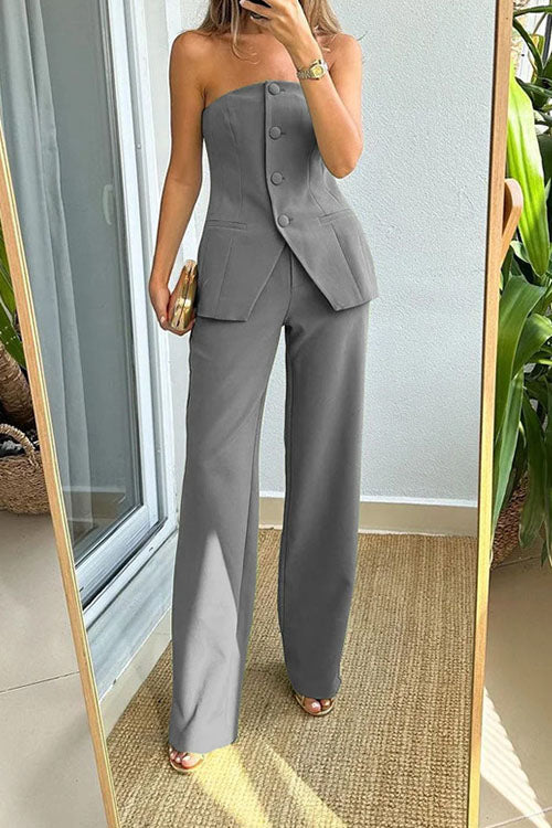 Rowangirl Casual Fashionable Suit With Temperament And Bra Suit