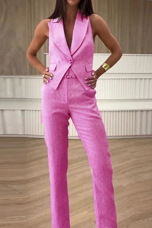 Rowangirl Vest Suit Long Suit Pants