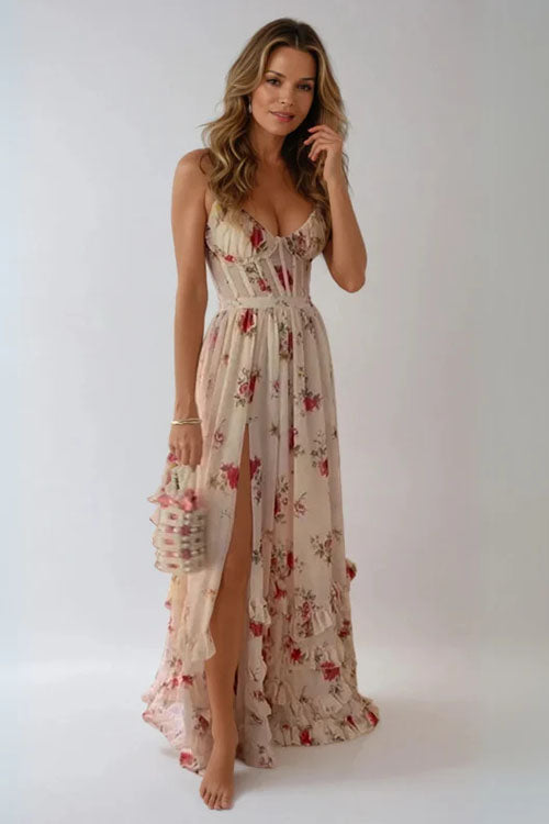 Rowangirl  Slit Suspender Dress