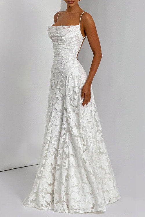 Rowangirl   Backless Evening Dress With Suspenders