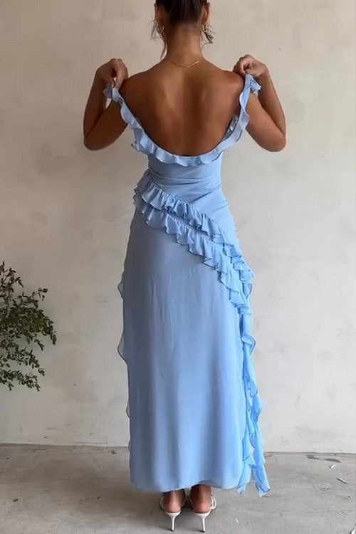 Rowangirl Fashionable Ruffles And Elegant Temperament Cross Dress