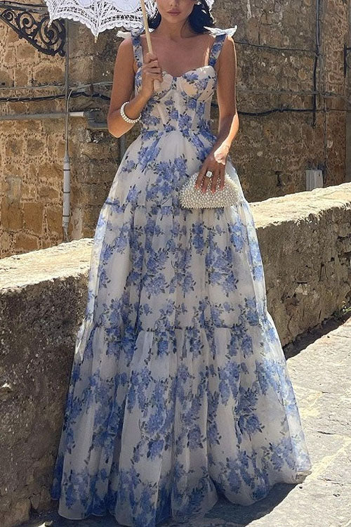 Rowangirl Floral Tie Maxi Dress