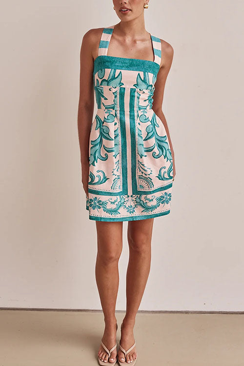 Rowangirl Printed Slip Dress