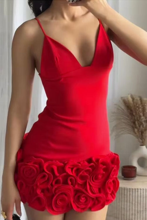 Rowangirl Strapless Floral Dress