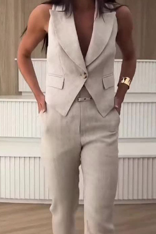 Rowangirl Vest Suit Long Suit Pants