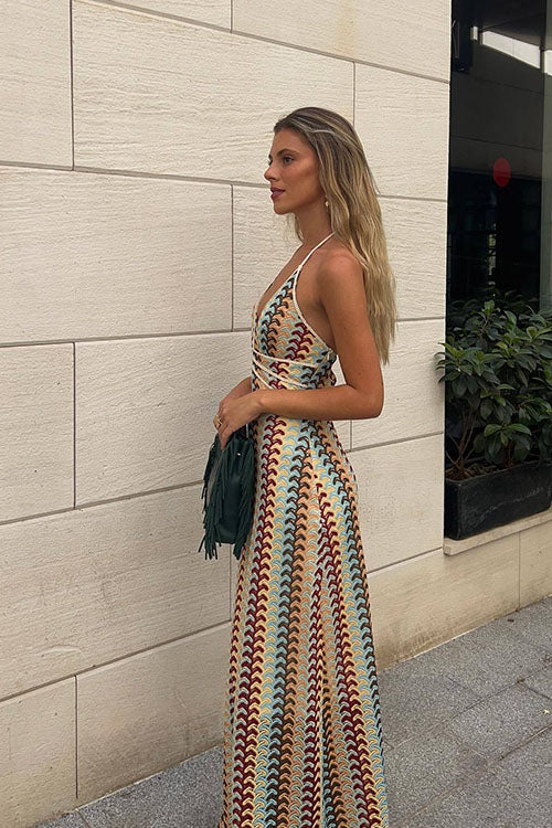 Rowangirl Halter V-neck Dress