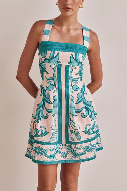 Rowangirl Printed Slip Dress