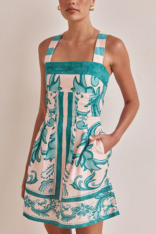 Rowangirl Printed Slip Dress