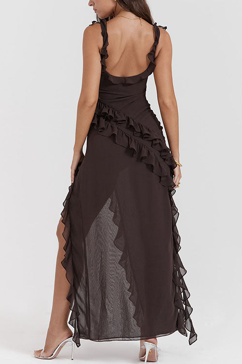 Rowangirl Fashionable Ruffles And Elegant Temperament Cross Dress