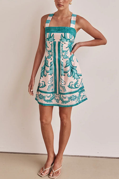 Rowangirl Printed Slip Dress