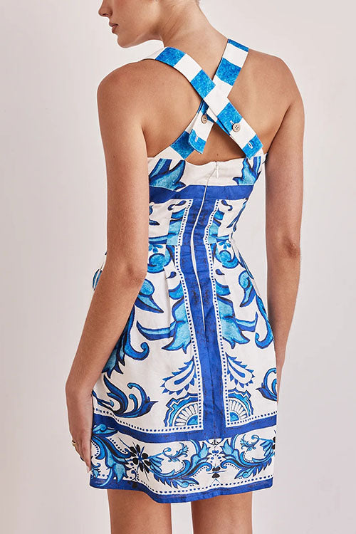 Rowangirl Printed Slip Dress