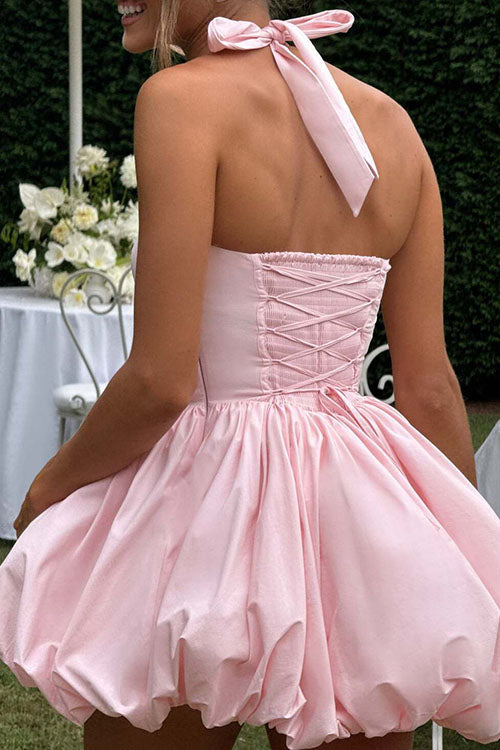 Rowangirl  Halter Neck Short Dress