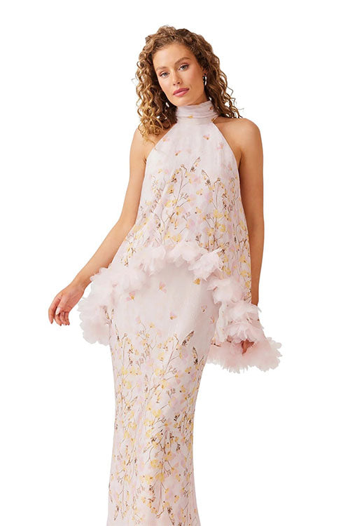 Rowangirl Lace Hem Printed Two Piece Set