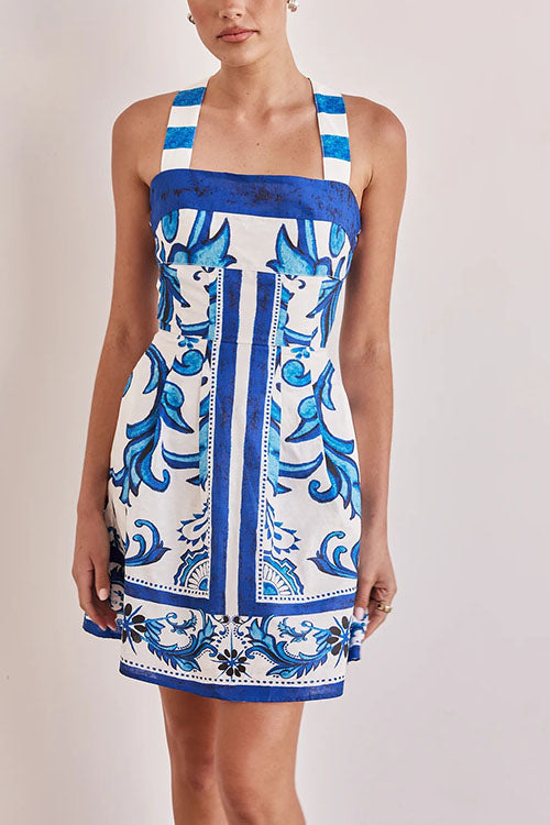 Rowangirl Printed Slip Dress