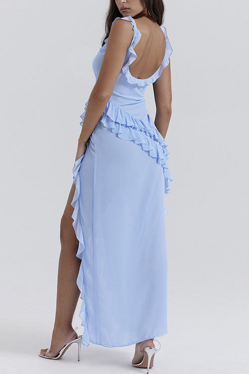 Rowangirl Fashionable Ruffles And Elegant Temperament Cross Dress
