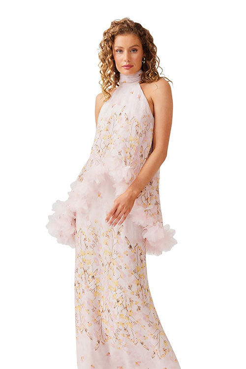 Rowangirl Lace Hem Printed Two Piece Set