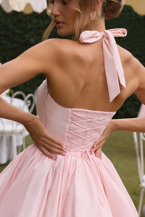 Rowangirl  Halter Neck Short Dress