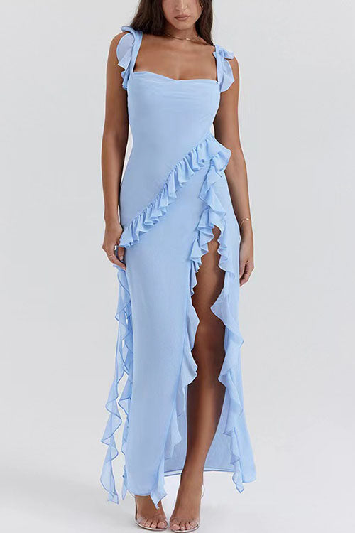Rowangirl Fashionable Ruffles And Elegant Temperament Cross Dress