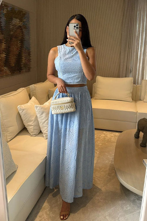 Rowangirl Vest Lace Skirt Suit