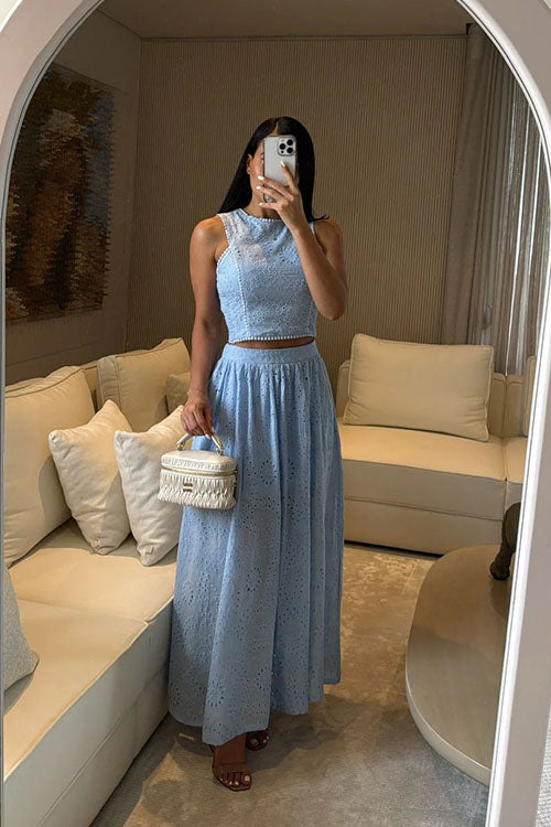 Rowangirl Vest Lace Skirt Suit