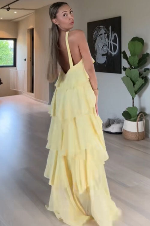 Rowangirl Multi-Layered Halterneck Dress
