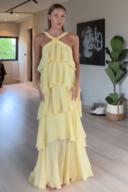 Rowangirl Multi-Layered Halterneck Dress