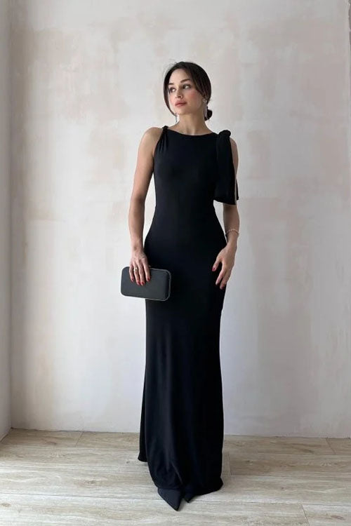 Rowangirl  Elegant Tie-Strap Maxi Dress