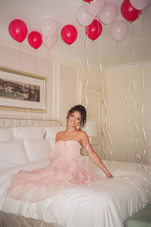 Rowangirl  Mesh Strapless Backless Dress