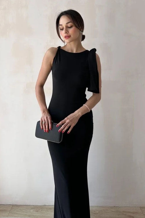 Rowangirl  Elegant Tie-Strap Maxi Dress