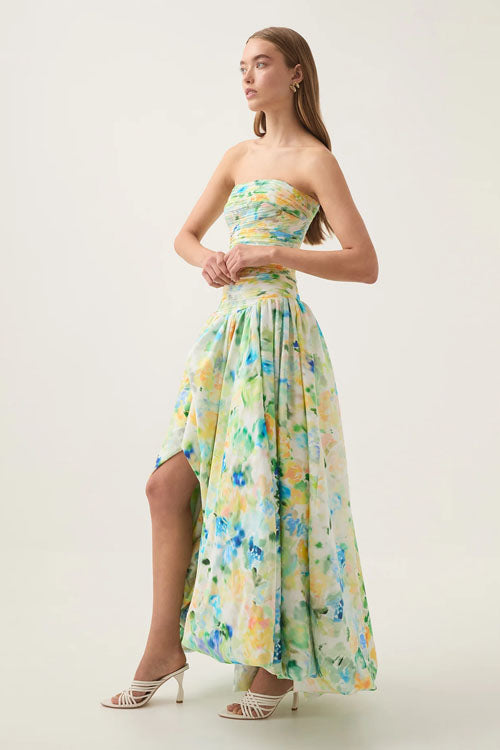 Rowangirl   Fashionable Slit Sleeveless Long Dress