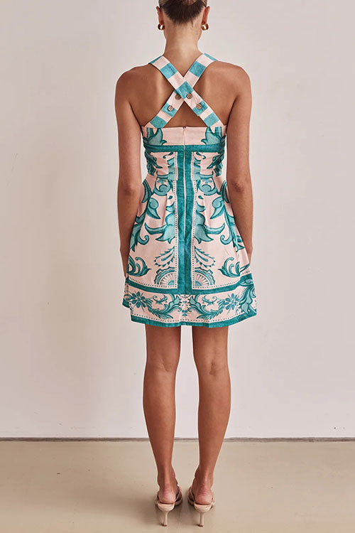 Rowangirl Printed Slip Dress