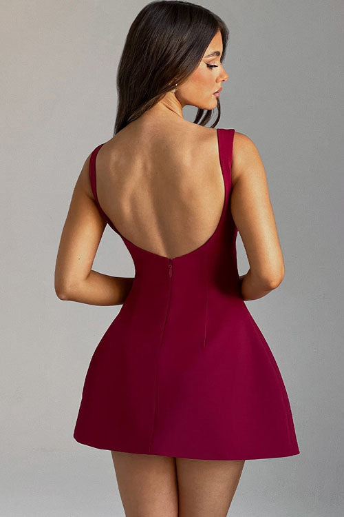 Rowangirl Sleeveless Elegant Short Dress
